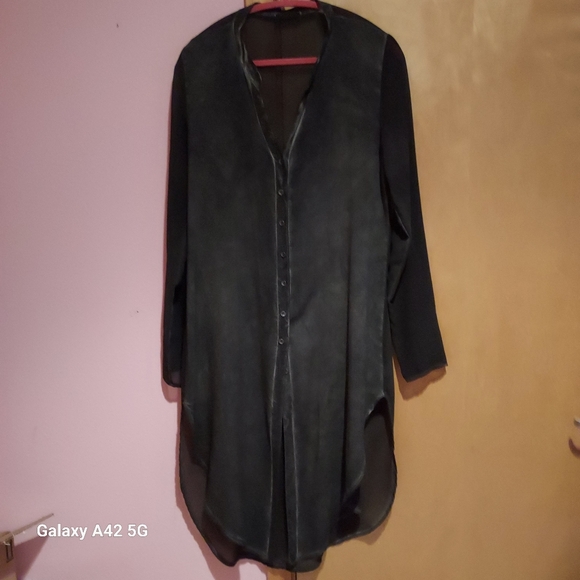 Grey/ black maxi blouse - Picture 2 of 7